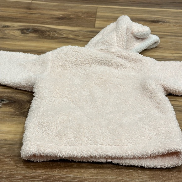 Patagonia Baby Girl Furry Friends Zip Up Hoody Pink White Sz 2T - Picture 7 of 9
